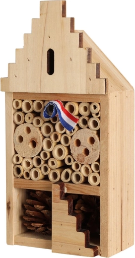 Houten insectenhotel 12 × 7 × 25 cm