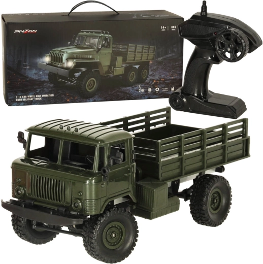 Op afstand bestuurbare militaire vrachtwagen Off-Road 4WD 1:16 RTR