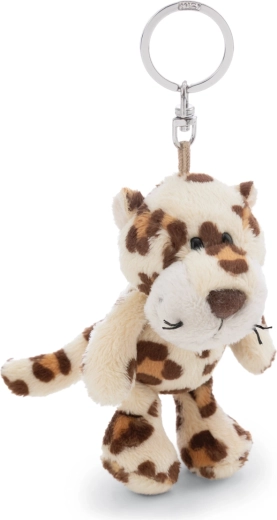 NICI pluche sleutelhanger luipaard 10 cm