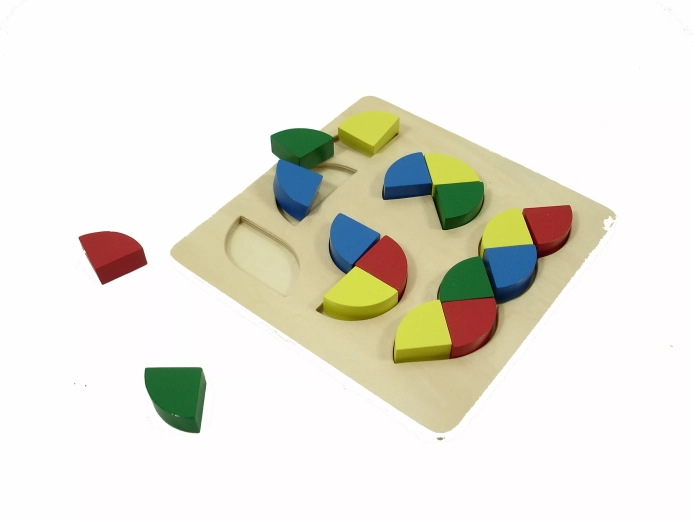 Kleurige vormpuzzels - 1 stuk