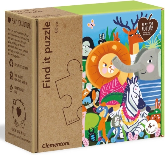 Puzzel 60 stukjes Safari