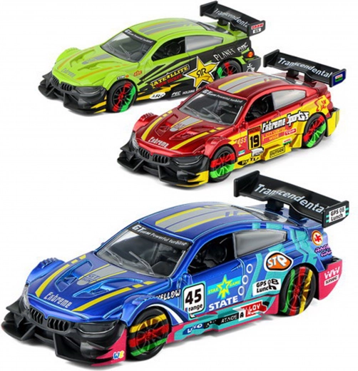 Raceauto van metaal 11 cm