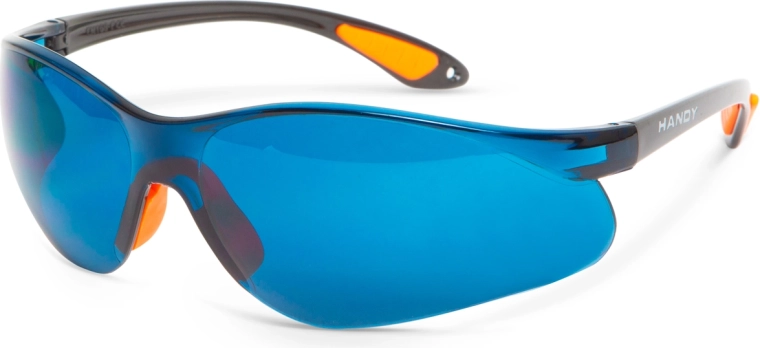 Beschermende bril met uv-filter, blauw