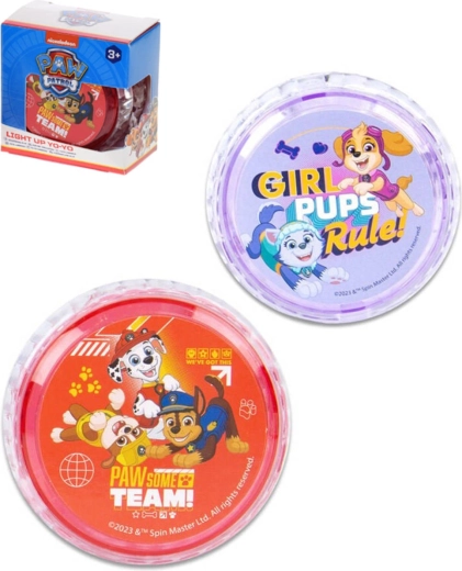 Lichtgevend jojo Paw Patrol 6 cm op batterijen - 1 stuk