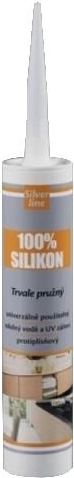 Universele siliconenkit 100% acetaat 280 ml – wit SILVER LINE