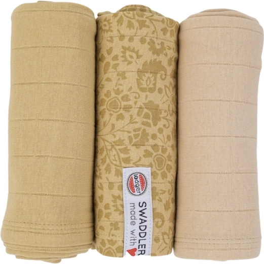 Lodger Swaddler Flower Tribe 70 × 70 cm sand - 1 stuk