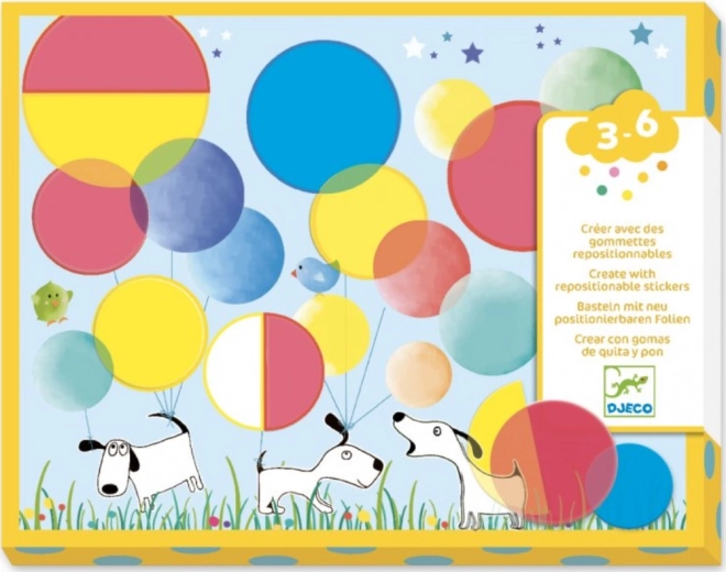 Djeco Regenboogcollage: Magische Cirkels