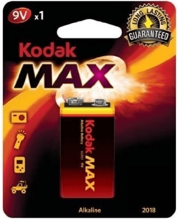 Kodak Alkaline Max 9V alkaline batterij