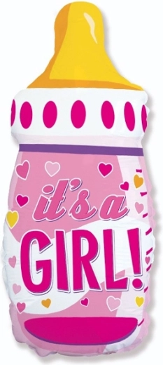 Folieballon fles 80 cm