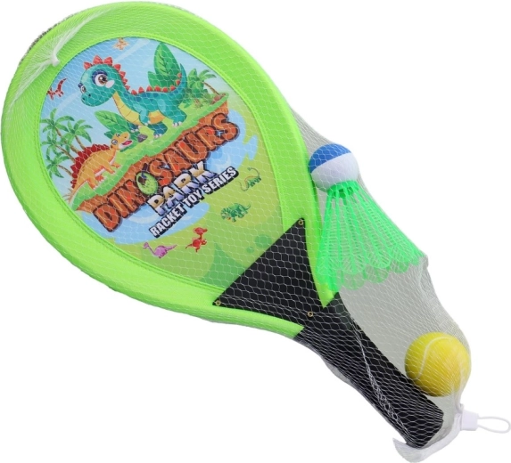 Set rackets met bal en mandje 55 cm
