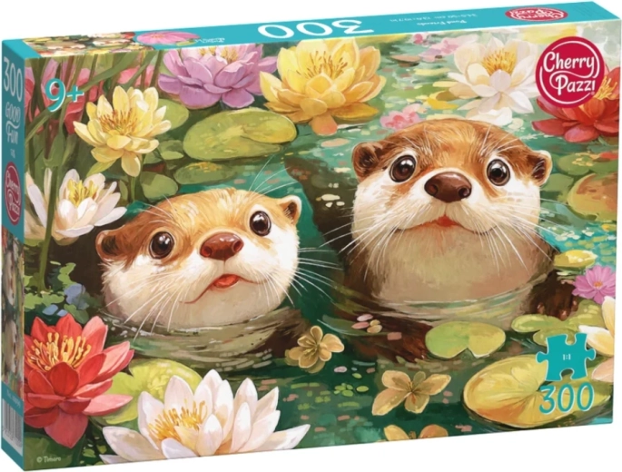 CHERRY PAZZI puzzel Twee otters, 300 stukjes
