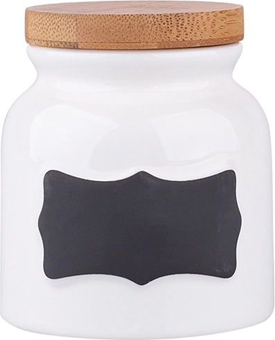 Porseleinen pot Regular 200 ml met bamboe deksel