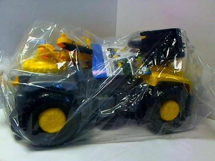 Kinderloopauto graafmachine met voorste schep