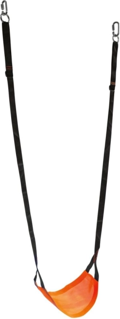 Hangende kinderswing Bino – ademende textiel, oranje