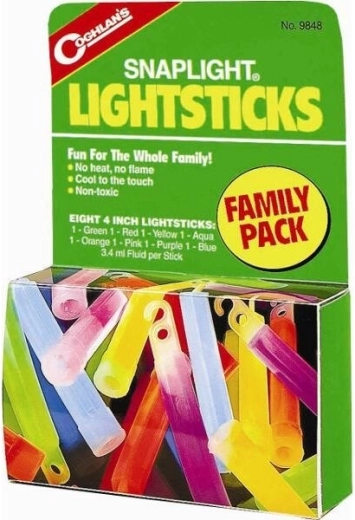 Chemisch lichtstaafje lightstick 10 cm, brandduur 12 uur