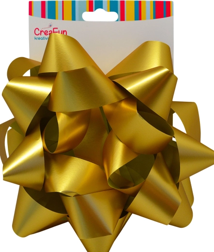 Gouden cadeaustrik 20 cm