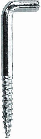 Beugel met schroefdraad en groef 4,4 × 60 mm, verzinkt staal, 100 stuks