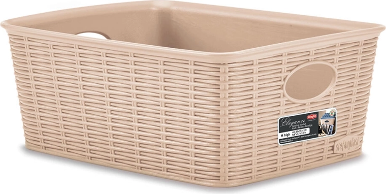 Mand Elegance beige 25 × 19,5 × 10 cm