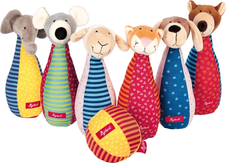 Zachte kegels voor kinderen Sigikid – patchwork dierenset