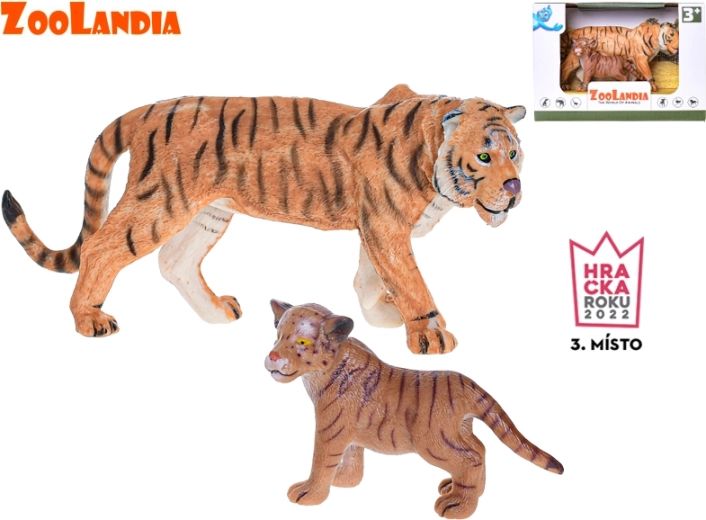 Zoolandia tijger met welp figuren 7–15 cm