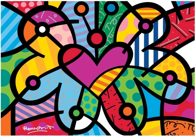 Bluebird puzzel hartvormige vlinder 2000 stukjes