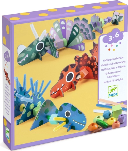 DJECO creatieve rijgset dinosaurussen