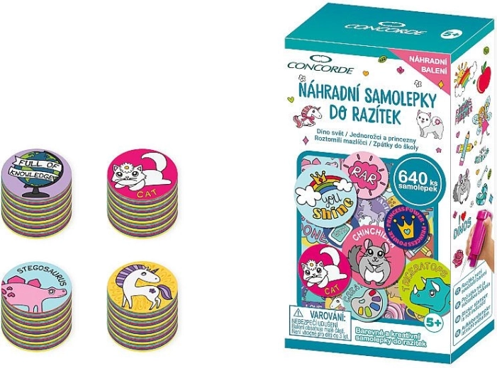 Vervangende stickers voor CONCORDE-stempels – assortiment