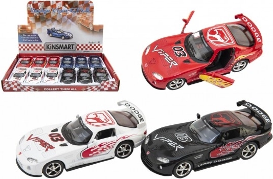 Kinsmart DODGE VIPER GTS‑R 1:36 metalen model met pull‑back