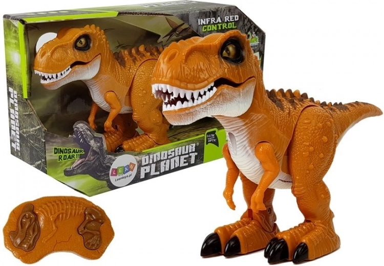 RC-dinosaurus op afstandsbediening Brons Geluid Licht Tyrannosaurus