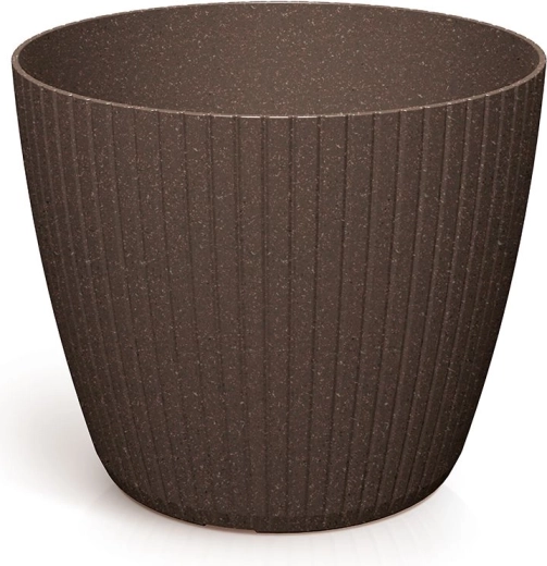 Bloempot Lamia Eco Wood 19,8 cm – koffiekleur