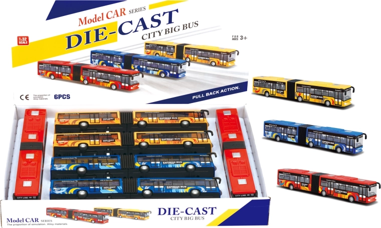 Harmonica-autobus 1:32 met licht en geluid