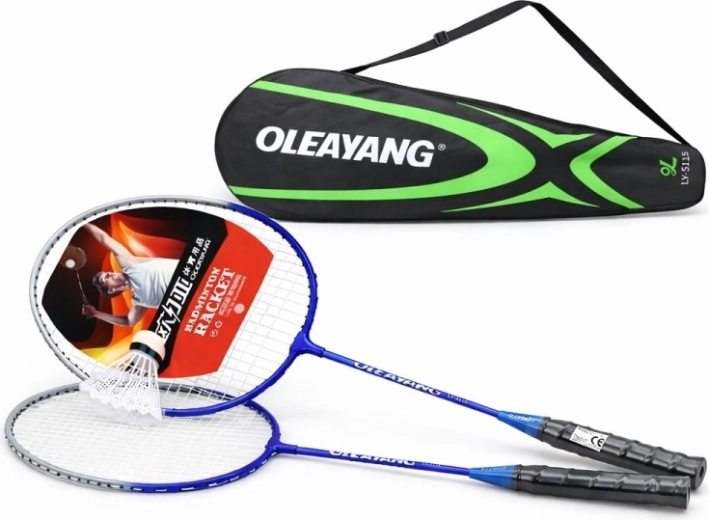 Badmintonset met een shuttletje voor kinderen en volwassenen