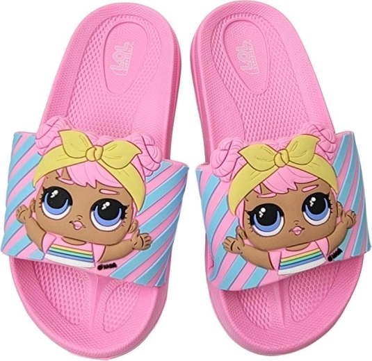 Roze kinderpantoffels LOL Surprise! met 3D-motief
