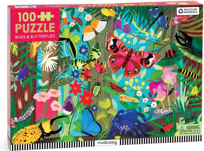 Mudpuppy puzzel Vlinders en insecten 100 stukjes