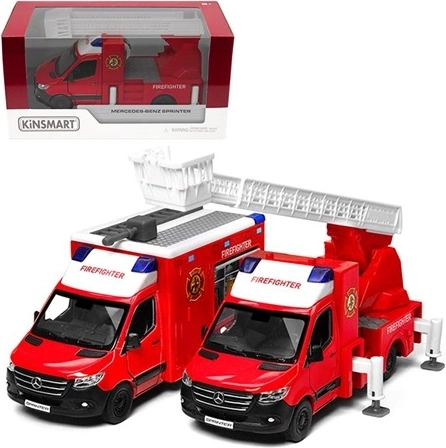 Model van de brandweerwagen Mercedes-Benz Sprinter