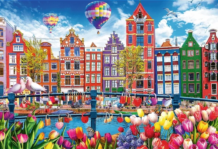 Puzzel Kleurrijk Amsterdam 1500 stukjes TREFL