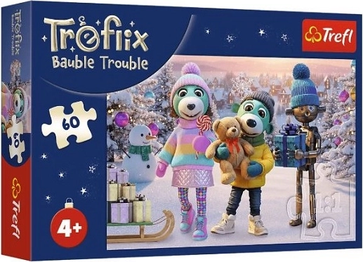 Kinderenpuzzel met 60 stukjes Winterse Robobot – Familie Treflík