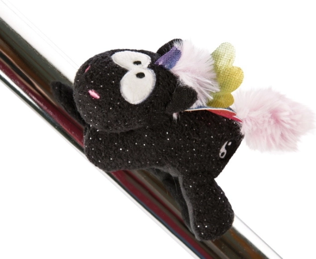 Pluchen eenhoorn Rainbow Yin 12 cm met magneet