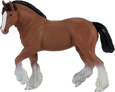 MOJO Clydesdale-paard bruin – extra grote figuur