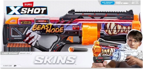 X-Shot Skins Last Stand Beast Mode – kinderschuimblaster (16 pijltjes)