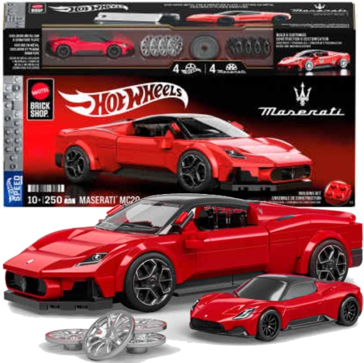 Hot Wheels bouwset Maserati MC20 1:32 – 250 stukjes