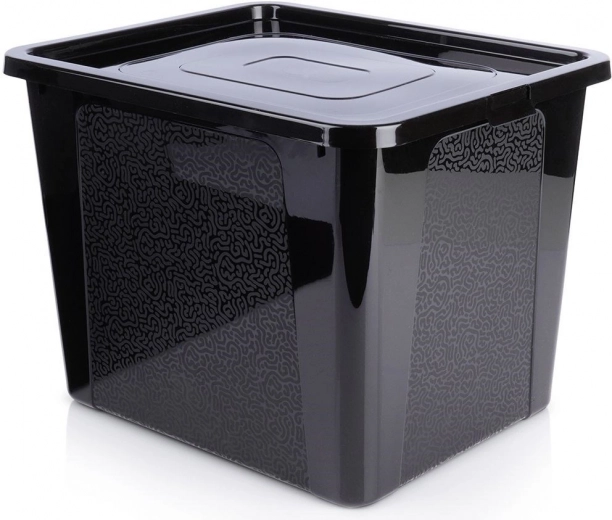 Kunststof opbergbox met deksel 30 l