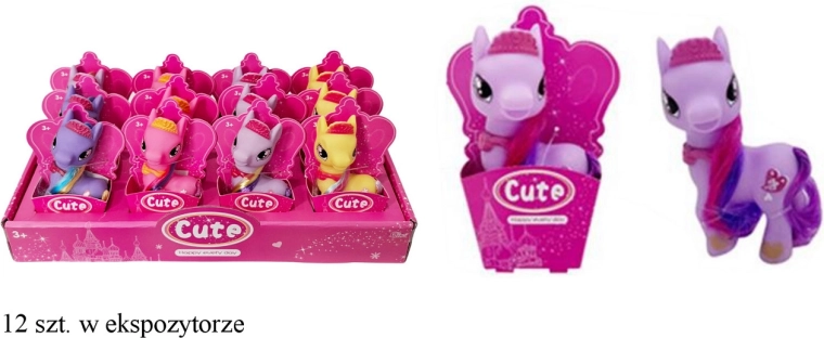 Kleurrig ponyfiguurtje met lange manen