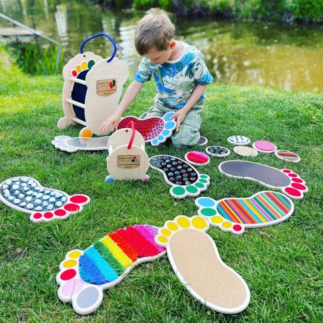 Set van sensorische voetstappen en cirkels II