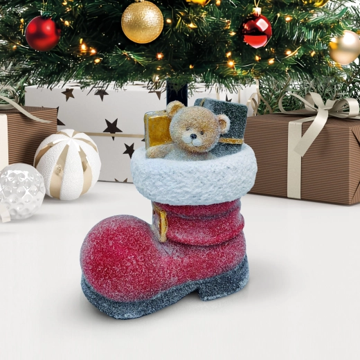 Kerstboomstandaard in de vorm van een kerstschoen