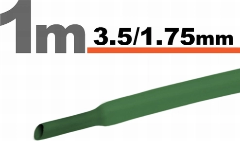 Groene krimpkous 3,5 / 1,75 mm