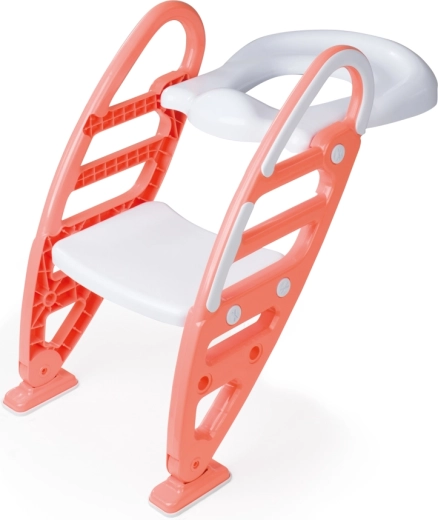 Toilettrapje met zitting, oranje