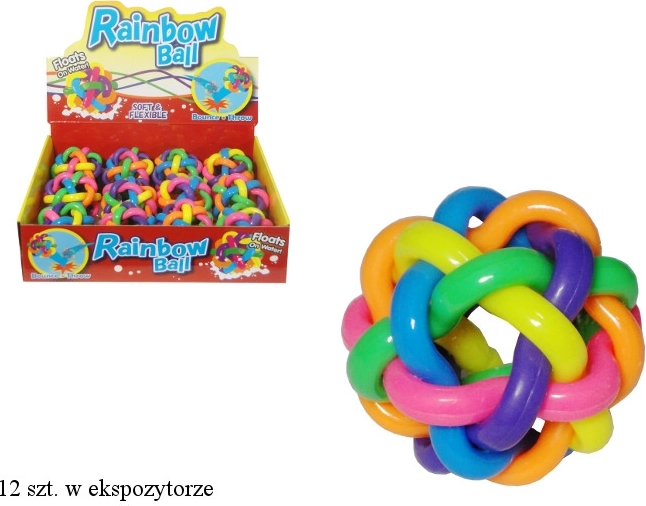 Gekleurde gevlochten rubberen bal, drijvend