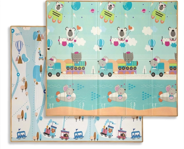 Milly Mally opvouwbare schuimspeelmat Play City and Fields