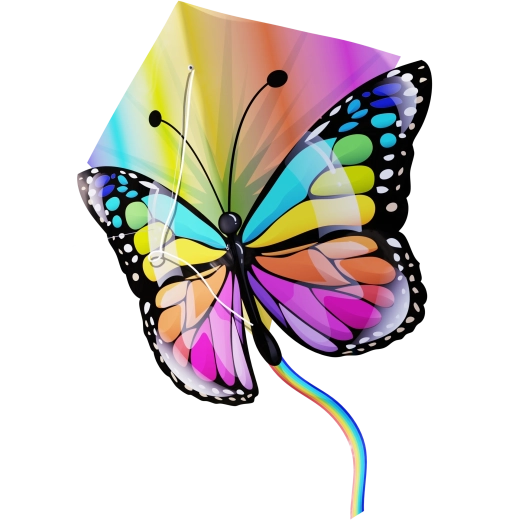 Vlieger Pop-up Vlinder 57 × 55 cm